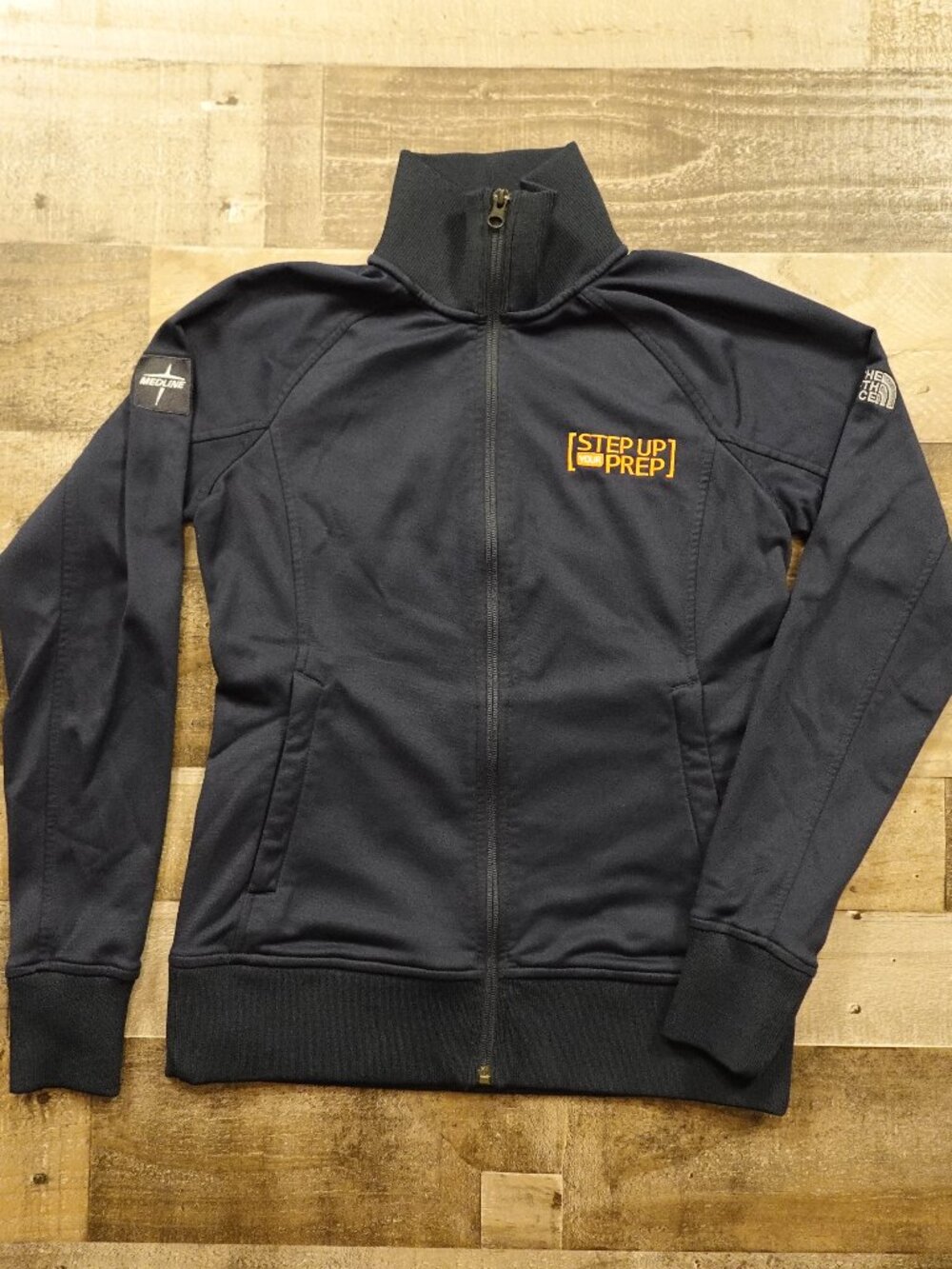 The North Face Tech Full Zip Fleece Jacket Women’s Small Navy Step Up Your Prep